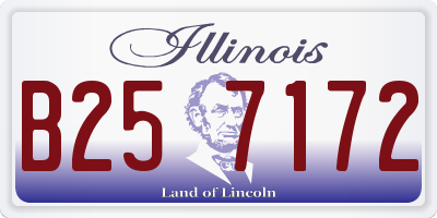 IL license plate B257172