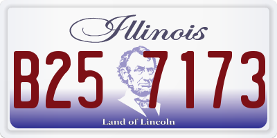 IL license plate B257173