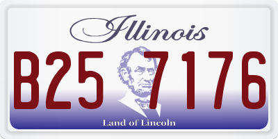IL license plate B257176