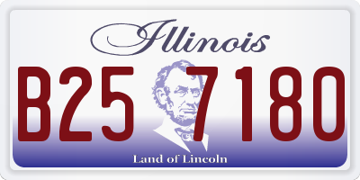 IL license plate B257180