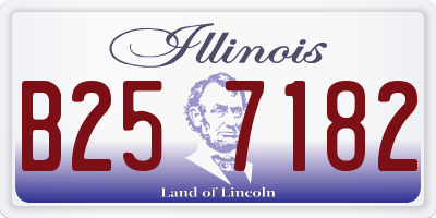 IL license plate B257182