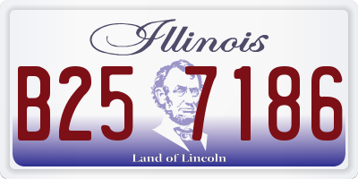 IL license plate B257186