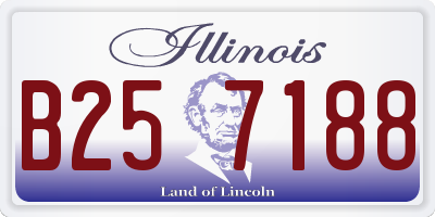 IL license plate B257188