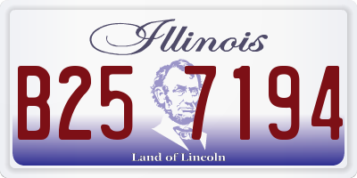 IL license plate B257194