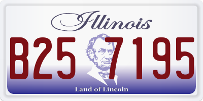 IL license plate B257195