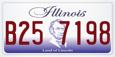 IL license plate B257198