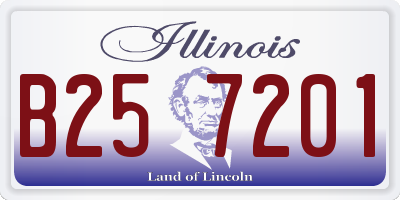IL license plate B257201