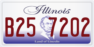 IL license plate B257202