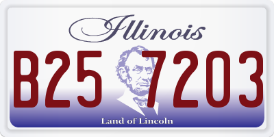 IL license plate B257203