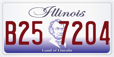 IL license plate B257204