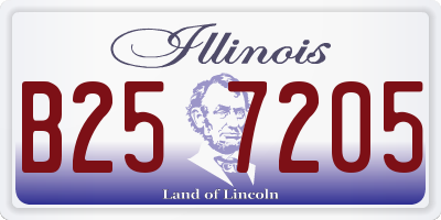 IL license plate B257205