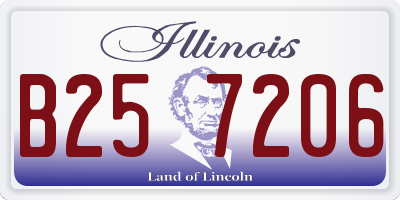 IL license plate B257206