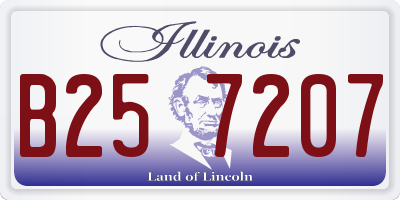 IL license plate B257207