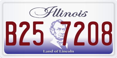 IL license plate B257208