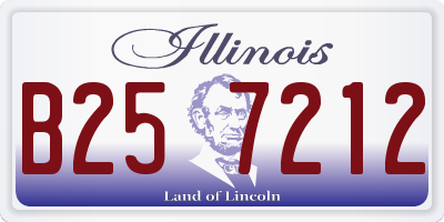 IL license plate B257212