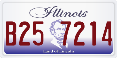 IL license plate B257214