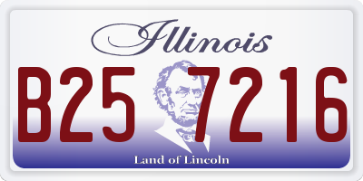 IL license plate B257216