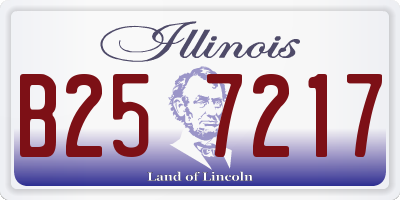 IL license plate B257217