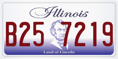 IL license plate B257219