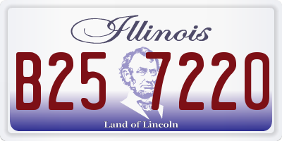 IL license plate B257220