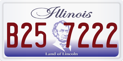 IL license plate B257222