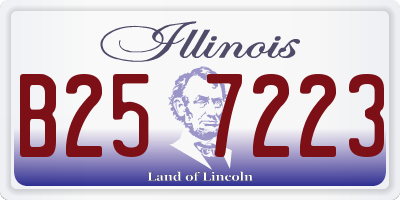 IL license plate B257223