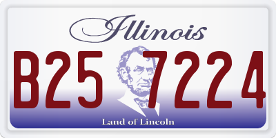 IL license plate B257224