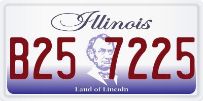 IL license plate B257225