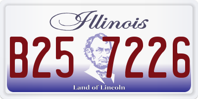 IL license plate B257226