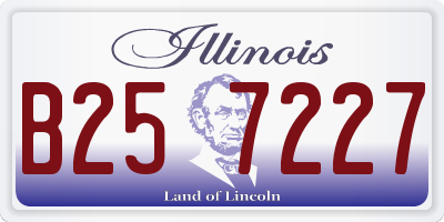 IL license plate B257227