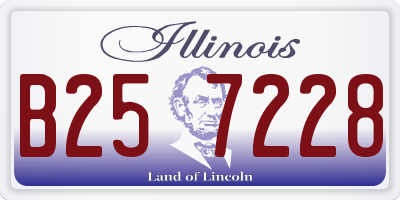 IL license plate B257228