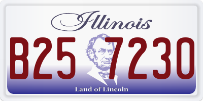 IL license plate B257230