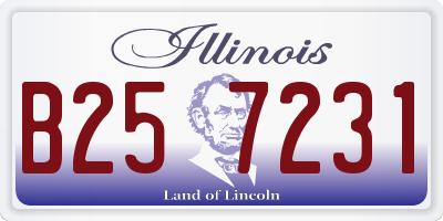 IL license plate B257231