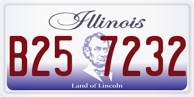 IL license plate B257232
