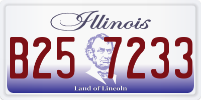 IL license plate B257233