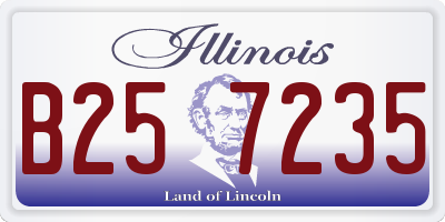 IL license plate B257235