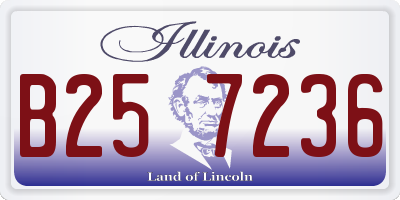 IL license plate B257236