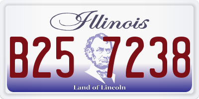 IL license plate B257238