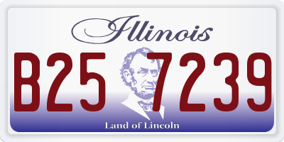 IL license plate B257239