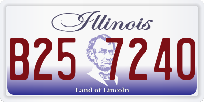 IL license plate B257240