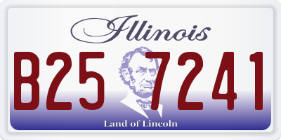 IL license plate B257241