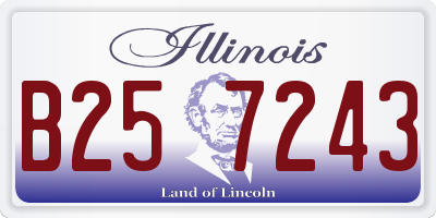 IL license plate B257243