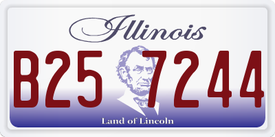 IL license plate B257244