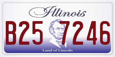 IL license plate B257246