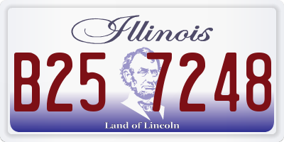 IL license plate B257248