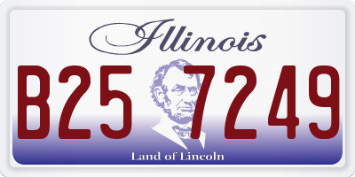 IL license plate B257249