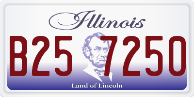 IL license plate B257250
