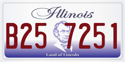 IL license plate B257251