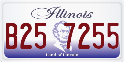 IL license plate B257255