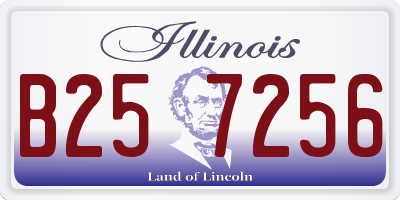 IL license plate B257256